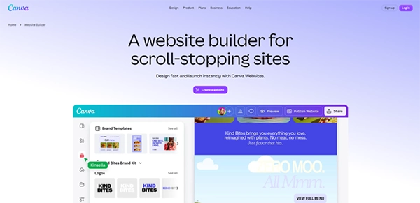 Canva Website Builder