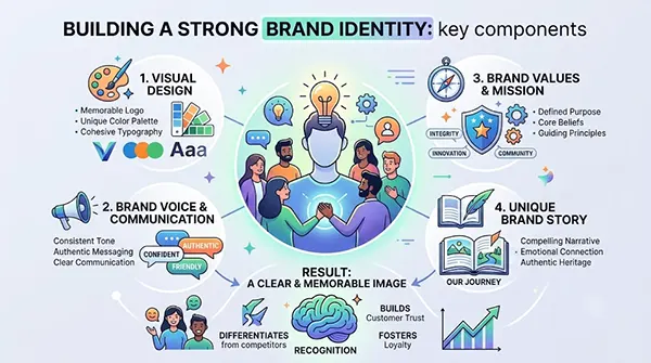  Showing what brand identity is